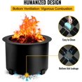 thumbnail image 6 of 21.5 Inch  Fire Pits Large   Fire Pit Carbon Steel Stove Bonfire Fire Pit Portable Outdoor Fire Bowl for Picnic Camping Backyard, 6 of 6