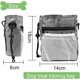 thumbnail image 2 of Bolsa de comida para perros gris, bolsa de adiestramiento para perros, bandolera ajustable para llevar juguetes y golosinas. JM, 2 of 5