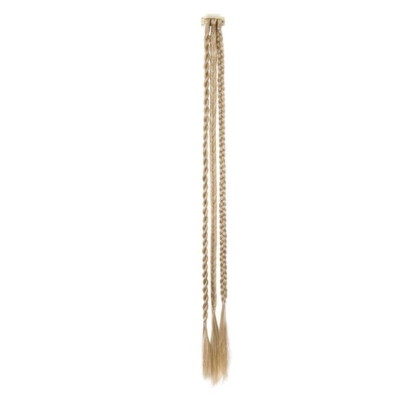 Wig Ponytail Women Three Strand Braid Temperament Braided Natural Water Drop Clip Fashion Hair Accessory for All Hair Types