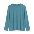 thumbnail image 4 of SUNBS Long Sleeve Shirts for Women Crew Neck Fall Fashion Pullover Casual Tops Clothes, 4 of 9