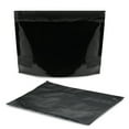 thumbnail image 2 of 100 Pcs Black Child Resistant Exit Bags 12"x9"x4" Zip Lock Pouch Smell Proof Bag, 2 of 5