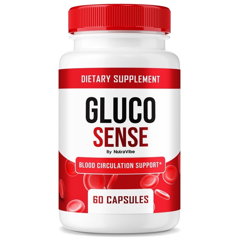 GlucoSense – Original Gluco Sense Formula with Naturally Derived Ingredients to Support Healthy Circulation, Natural Flow & Everyday Balance | Easy-to-Swallow Pills (60 Capsules)