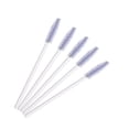 thumbnail image 1 of Nvzi 200 piezas de cepillos desechables para rímel de pestañas, para extensiones de pestañas, cejas y maquillaje (varilla blanca, cabeza violeta claro), 1 of 2