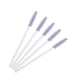 thumbnail image 1 of Nvzi 100 piezas de cepillos desechables para rímel de pestañas, para extensiones de pestañas, cejas y maquillaje (varilla blanca, cabeza violeta claro), 1 of 2