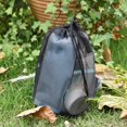 thumbnail image 5 of Bolsa de malla negra, bolsa de nailon, bolsa de malla duradera con cordón, bolsa de viaje pequeña, bolsa de almacenamiento de malla para cosméticos, ducha, 5 of 5