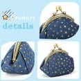 thumbnail image 5 of Holzlrgus Coin Purse Coin Bag Star Pouch Kiss-Lock Change Purse Small Wallets Coin Pouch for Women (Navy blue), 5 of 7