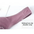 thumbnail image 6 of Penkiiy Women Bras Women Sexy Plus Size Solid Color Steel Ring Non-Magnetic Buckle Underwear Brasp Purple Bras, 6 of 9