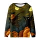 thumbnail image 1 of Hombres Casual Moda Cuello Redondo Sudadera Halloween 3D Print Pullover Manga Larga Tops Pompotops oipoqjl39312, 1 of 7