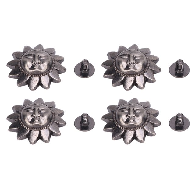 Juego De Tornillos De Remache, Remaches Resistentes A La Corrosión En Forma De Sol, Uso Versátil, Metal De aleación De Zinc, 10 Juegos De 20 Mm Para Ropa, Zapatos, Manualidades