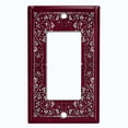 thumbnail image 5 of Metal Light Switch Plate Cover Elegant Starry Night Maroon Green Frame FRA030, 5 of 13