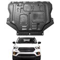 thumbnail image 2 of Mud Flaps Engine Guards for Ford Escape 2013 2014 2015 2016 2017 2018 2019 Front Engine Splash Shield Guards Suitable for Escape Under Engine Cover Directly Replace Original One Black, 2 of 4