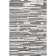 thumbnail image 2 of nuLOOM Kaira High Low Textured Shaggy Striped Area Rug, 8' 10" x 12', Gray, 2 of 2