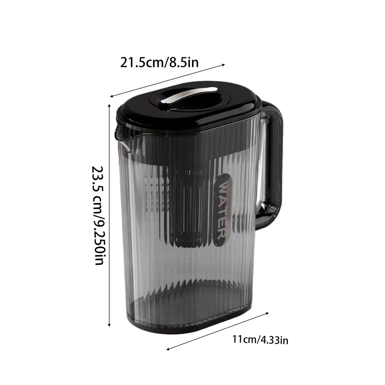 Summer Savings Clearance! RFUGUG Glass Pitcher,Glass Water Pitcher with Lid,Iced Tea Pitcher for Fridge,for Juice, Coffee, Milk, Cold or Hot Beverages, Gift for Men and Women