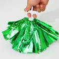 thumbnail image 6 of Aislor Girls Schoolgirls Cheer Leader Uniform Crop Top with Pleated Skirt and Pom Poms Dancewear Green 10, 6 of 7