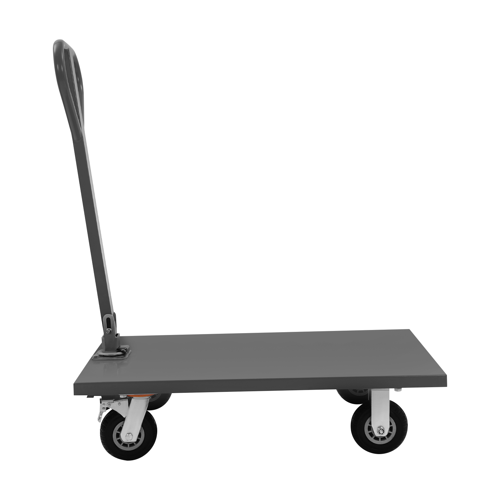2000 lbs 360 ° Rotatable Industrial Flat Dolly Cart Heavy Duty Cart Flatbed Hand Truck with 4 Wheels