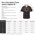 thumbnail image 6 of Lsque Garden Meditating Weasel pattern Hawaiian Shirt for Men, Unisex Summer Beach Casual Short Sleeve Button Down Shirts-3X-Large, 6 of 9