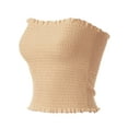 thumbnail image 3 of MixMatchy Women's Solid Smocked Tube Top, 3 of 4
