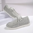 thumbnail image 2 of EKVAHL Women's Diabetic Nurse Shoes Stretch Woven Upper Sneakers Slip On Versatile Work Tennis Shoes Gray, 2 of 4