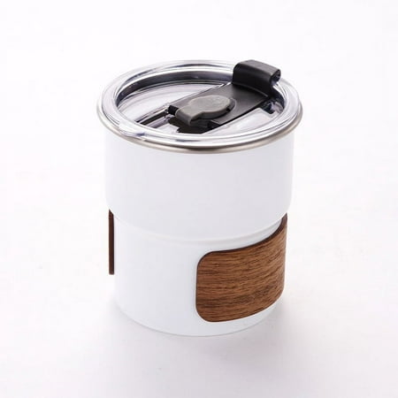 

300Ml Travel Coffee Mug With Lid Stainless Steel Camping Cup Leak Proof Reusable