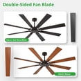 thumbnail image 4 of Depuley 72-Inch Black Ceiling Fan with no Light，8 Blades Hanging Fan with Remote & APP Control Dimmable LED Light ＆ Memory Function for Outdoor/Indoor Use, 4 of 8