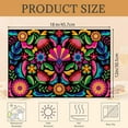 thumbnail image 2 of Colorful Floral Mexican Placemats Set of 6 Washable Table Mats for Kitchen Dining Table,Heat-Resistant Place Mats for Indoor Outdoor Party Holiday Decoration, 2 of 5