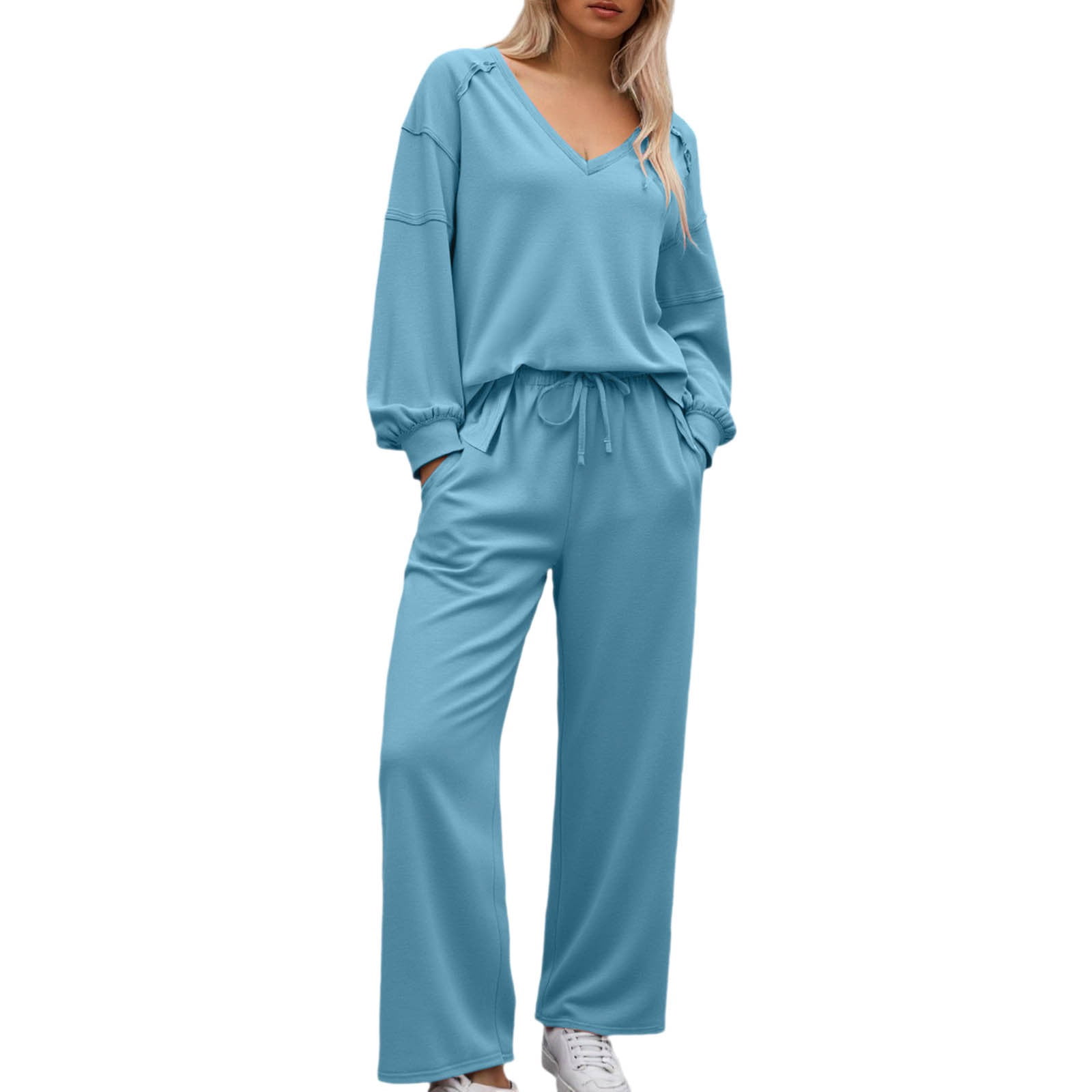 Ensemble Jogging Femme Survêtement Chic - Sweat à Capuche + Pantalon, Manches Longues, Tissu Doux Hiver