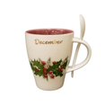 thumbnail image 1 of December Holly Ensemble Tasse et Cuillère, 1 of 1