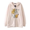 thumbnail image 5 of Dark hip hop gótico Harajuku Y2k estampado de mariposa cremallera Sudadera con capucha hombres y mujeres Harajuku chaqueta sudadera, 5 of 5