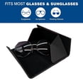 thumbnail image 4 of Caja plegable de las gafas de sol de los vidrios, caja portátil de la lente de la PU para las mujeres de los hombres, 4 of 6