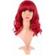 thumbnail image 2 of Yanonmyfd 14 Inch/35 cm Short Wavy Curly Women Fresh Bright Synthetic Ordinary Flat Bangs Bob Wig (Bright Red), 2 of 21
