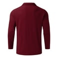 thumbnail image 5 of Golf Shirts for Men Long Sleeve Half Zip Up Business Shirt Textured Ribbed Knit Stretchy Pullover Office Work Blouse, 5 of 5