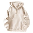 thumbnail image 3 of Women's Zip Up Hoodie Casual Bow Print Sweatshirt Comfortable Pullover For Daily Wear With Jeans In Spring Fall Winter, 3 of 3