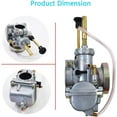 thumbnail image 2 of EPOTOOR Carburetor 16001-1185 Fit for Kawasaki KE100 1976-2001 KM100 1976-1981 Carb, 2 of 5