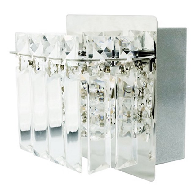 lámpara de pared led 13 x 13 x 11 cm plata