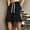 #5Black, variant on MYAOYI Mens Shorts Color Block Casual Shorts, Elastic Waist Drawstring Loose Fit Shorts
