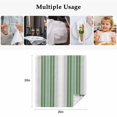 thumbnail image 4 of Sage Green Grey Stripe Cloth Napkins, Farmhouse Simple Striped Washable and Reusable Dinner Napkins Set of 8, Table Napkin for Kitchen Party Birthday Wedding Hotel Housewarming 20"x20", 4 of 8