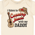 thumbnail image 4 of Inktastic I Listen to Country Music with My Daddy Guitar and Hat Boys or Girls Baby Bodysuit, 4 of 5