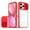 Red, variant on ELEHOLD Clear Case for iPhone 13 Pro Max Crystal Transparent Acrylic Sliding Camera Lens Protection Non-Yellowing Anti-Fingerprint Shockproof Slim Thin Case 6.7 inch,Red