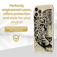 thumbnail image 2 of TPU Clear Case for iPhone 13 Pro Max with Leopard Sketch design phone cover, 2 of 7
