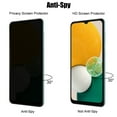 thumbnail image 3 of UZWZW (3+3) for Samsung Galaxy A23 4G / 5G Privacy Screen Protector Tempered Glass with Camera Lens Protector, 3 of 7