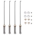 thumbnail image 1 of BQLZR 4 x Washing Machine Suspension Rod with Spring Replacement for Whirlpool, 1 of 3