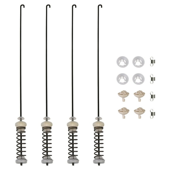 BQLZR 4 x Washing Machine Suspension Rod with Spring Replacement for Whirlpool