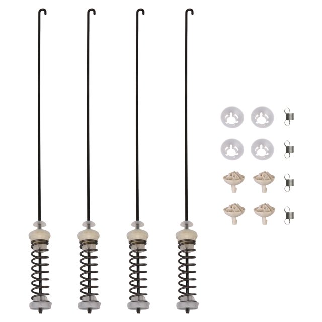 BQLZR 4 x Washing Machine Suspension Rod with Spring Replacement for Whirlpool