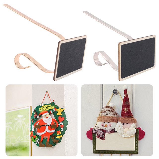 Gancho para Chimenea Navideño Colgador Medias Navideñas 2 Uds. Con Tablero Pequeño Color