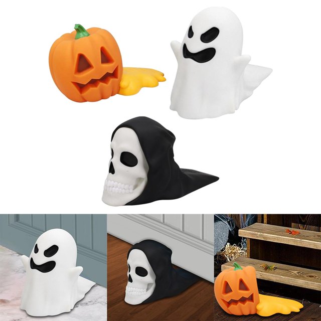 Tope de puerta Halloween 3pcs Baoblaze Adorno decorativo verde noche 8,2 cm x 3 cm x 16,8 cm