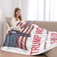 thumbnail image 3 of Manta suave de franela Trump, manta "Hace que Estados Unidos vuelva a ser grandioso", manta "Estoy de regreso", manta para sofá, dormitorio, manta cómoda para regalo de Navidad, 3 of 8