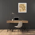 thumbnail image 3 of Vintage Maps 20x23 White Modern Wood Framed Museum Art Print Titled - Africa 1817, 3 of 4