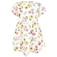 thumbnail image 4 of Hudson Baby Infant and Toddler Girls Cotton Dress and Cardigan Set, Soft Painted Floral, 18-24 Months, 4 of 5