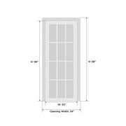 Modern Solid Interior Door 32 x 96 inches with Handle