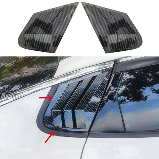 Carbon Fiber Side Vent Window Scoop Quarter Louver Cover for Kia Optima 16-20